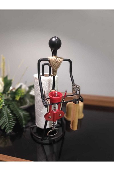 HOME ZDK AWM Decorative Paper Towel Holder African Theme Towel Holder