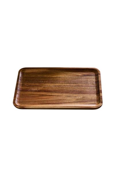 MATMEL Morry Akasya Rectangular Presentation Plate - Brown - 20X30 cm