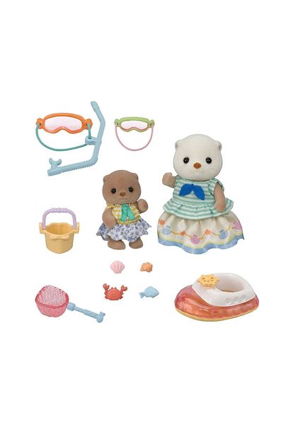 ADORE OYUNCAK 5804 Sylvanian Families Otter Sisters and Snorkel Set +3 Years