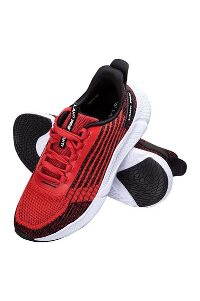 Lahti Pro Lightweight Woven Mesh Shoe With Foam Sole / Red - 44
