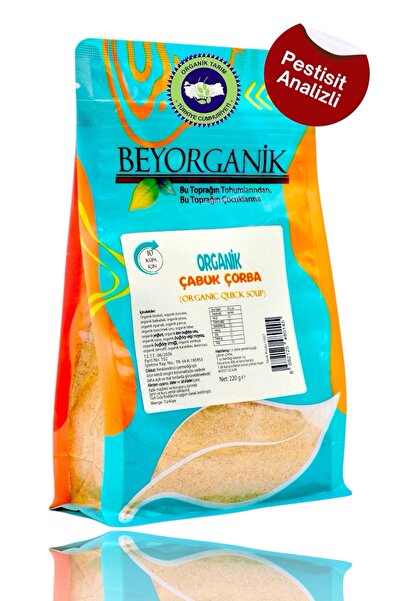 BEYORGANİK Organik Çabuk Kış Çorbası (PESTİSİT VE AFLATOKSİN ANALİZLİ)