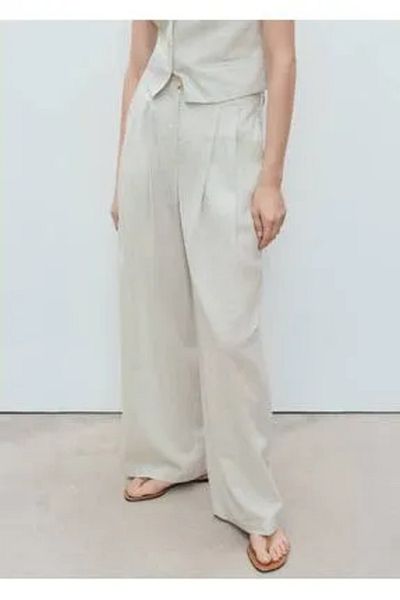 MANGO TROUSERS HONEY
