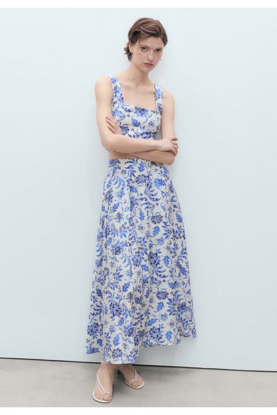 MANGO SKIRT INDIGO