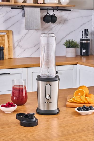 Karaca Smooth and Crush Personal Personal Smoothie Blender Inox