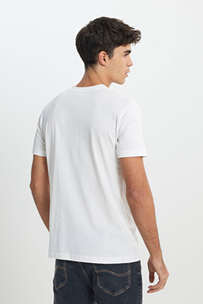 Lee Crew Neck White Men's T-Shirt L 241521100 White T-Shirt