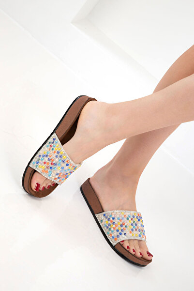 SOHO Papuci de damă argintiu-multi 20659