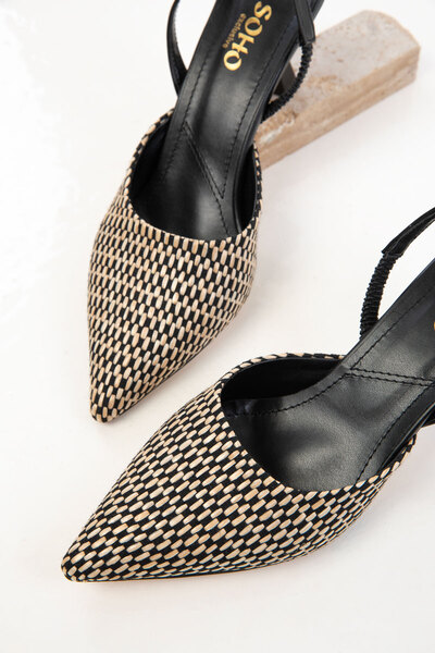 SOHO Siyah-Ten Kadın Klasik Topuklu Ayakkabı 20616