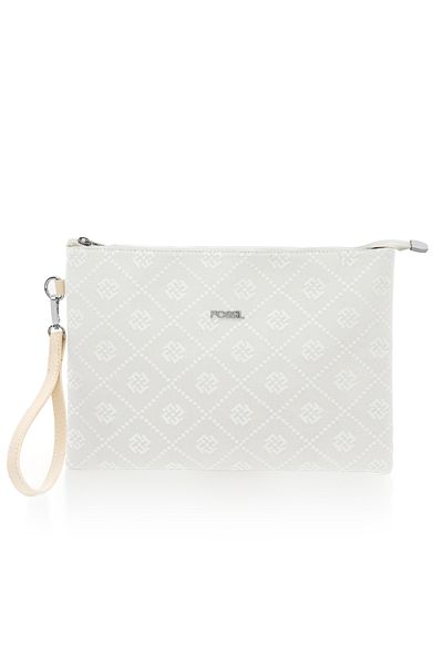 Fossil Λευκή γυναικεία τσάντα Clutch 05FO25Y5054