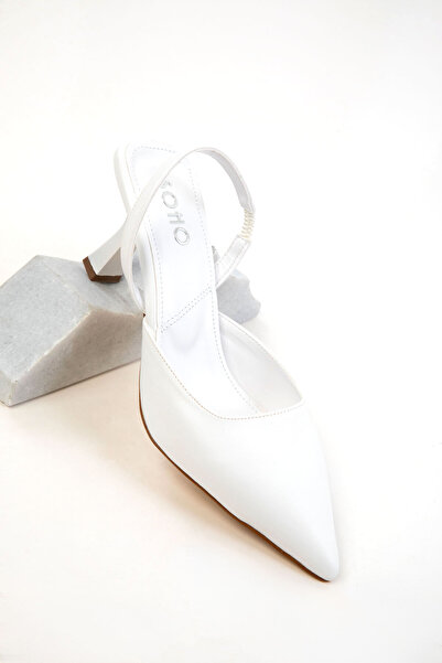 SOHO White Women's Classic Heeled Shoes 20430