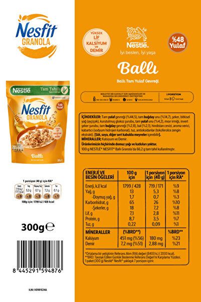 Nesfit Nesfit Granola Ballı 300 gr