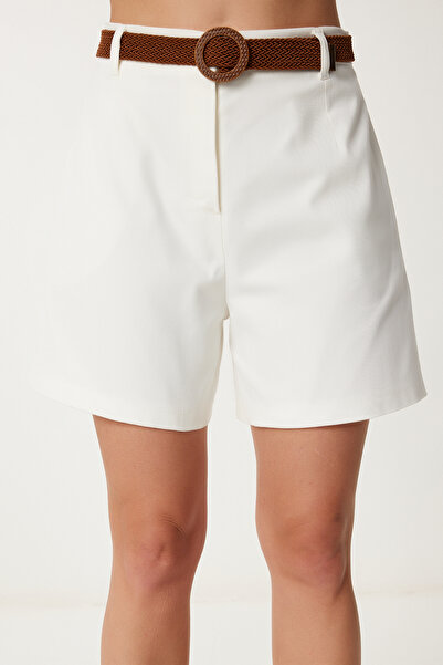 Happiness İstanbul Női csontöves City Boy Gabardine rövidnadrág DF00014