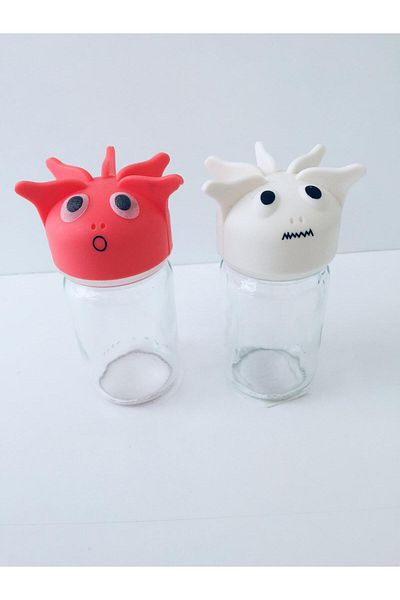 Renga 2-Piece Salt and Pepper Shakers / Orange*White