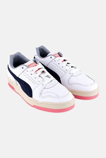 Puma x Clyde Kids Girl Slipstream Lo Varsity Lace Up Outdoor Shoes, White