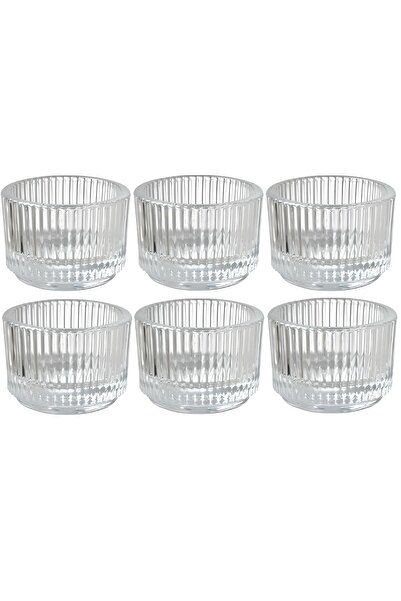 IKEA 6 Adet Reçellik Mini Boy Yükseklik: 3.5 cm Çap: 5 cm Saydam Cam
