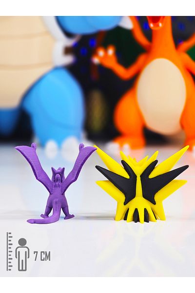 Suelo Butik Pokemon Zapdos & Aerodactyl Figure Pokemon Figure Toys 7 cm (2 Pcs)