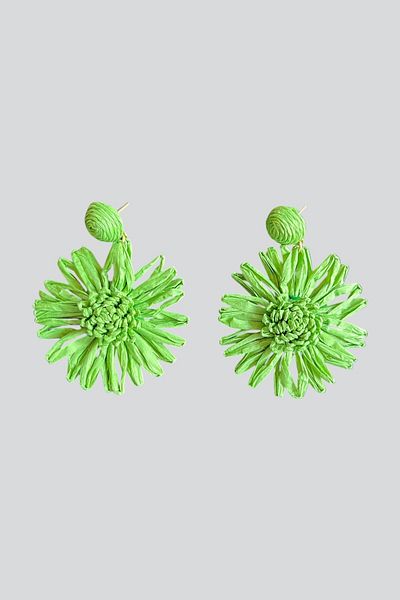 stravis Wicker Flower Earrings