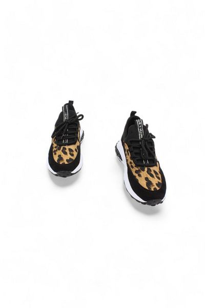 ENDİCAN 647 023 Women's Sports Shoes Black Leopard