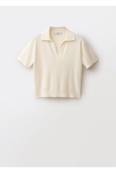 MANGO Woman Yün karışımlı polo yakalı kazak