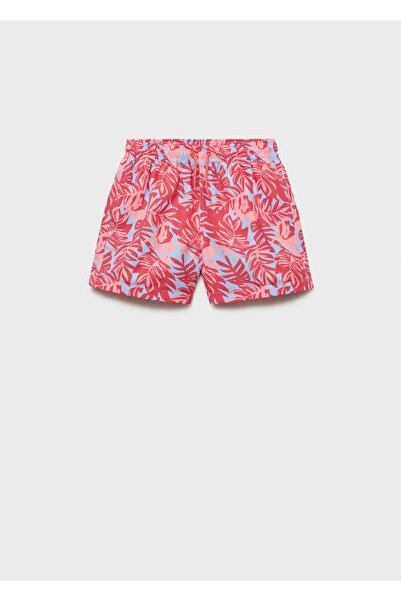 MANGO Kids Gemusterter Shorts-Badeanzug
