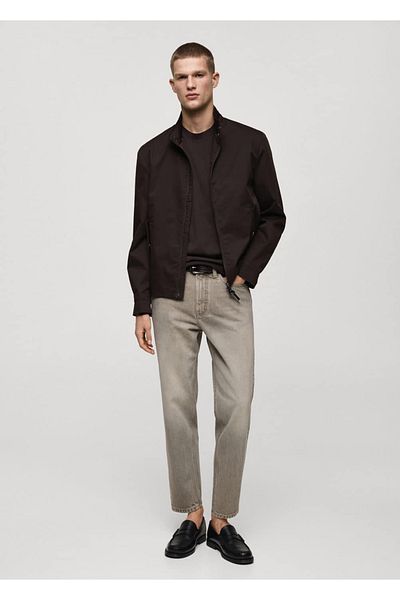 MANGO Man Cropped Tappered Fit Jeans