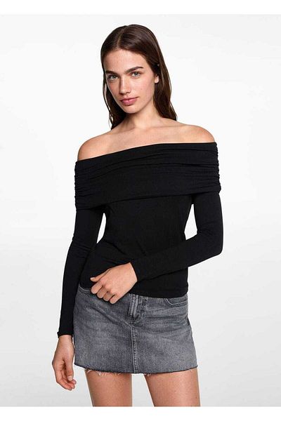 Mango Teen Tricou cu umeri deschiși