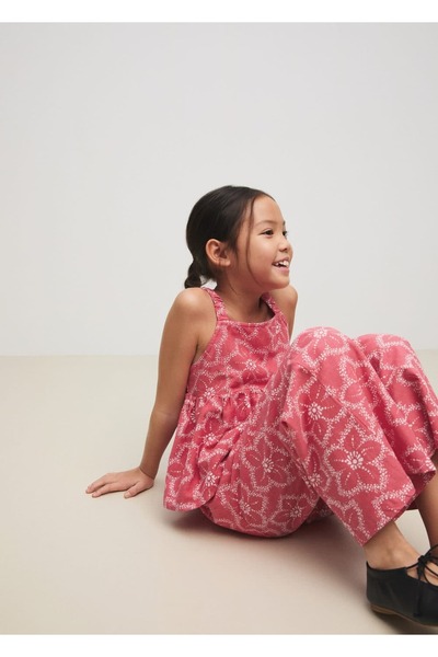 MANGO Kids Hose mit Blumenmuster