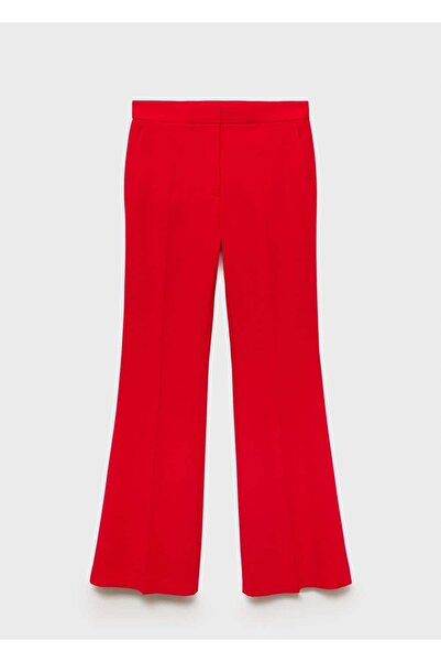 MANGO Woman Wideleg kumaş pantolon