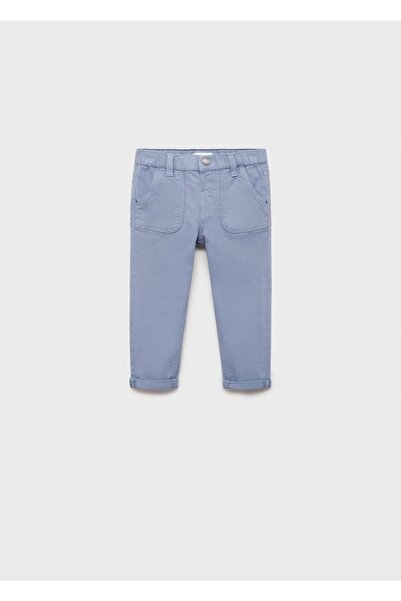 MANGO Baby Pamuklu skinny pantolon