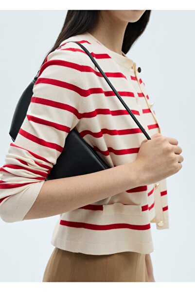 MANGO Woman بلوزة تريكو مخططة