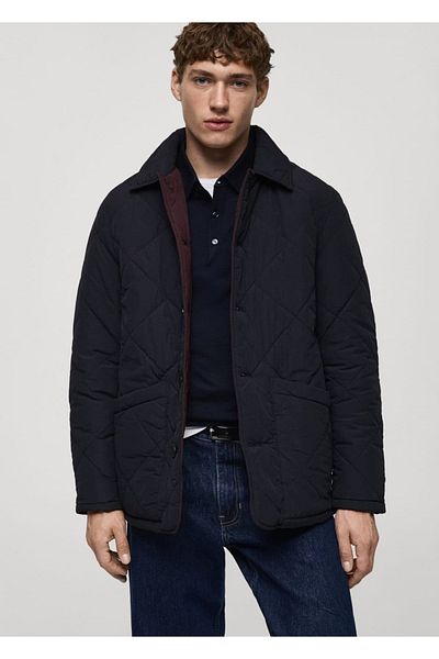MANGO Man Zweifarbige, doppelseitige Steppjacke