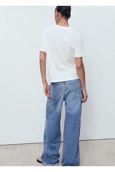 MANGO Woman Μπλουζάκι με κοντό μανίκι με τσέπες από κροσέ