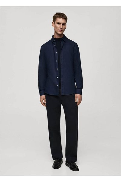 MANGO Man 100% Cotton Oxford Shirt