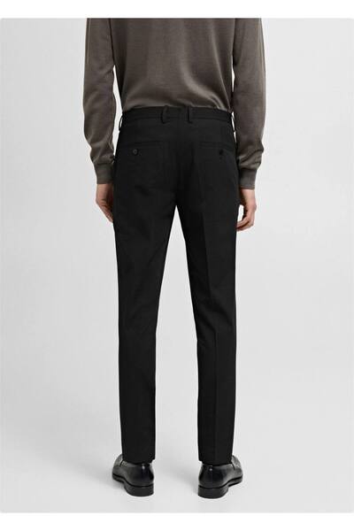 MANGO Man Süper slim fit streç kumaştan kumaş pantolon