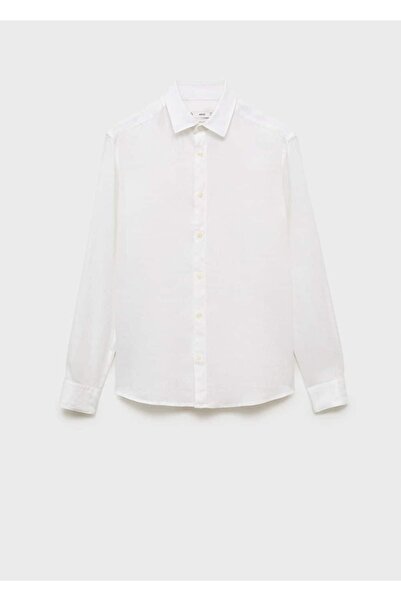 MANGO Man %100 Keten Gömlek