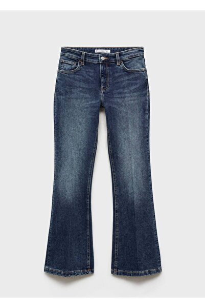 MANGO Woman Düşük belli flare jean