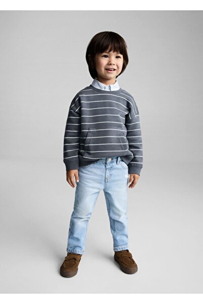 MANGO Baby Yıldırım baskılı pamuklu sweatshirt
