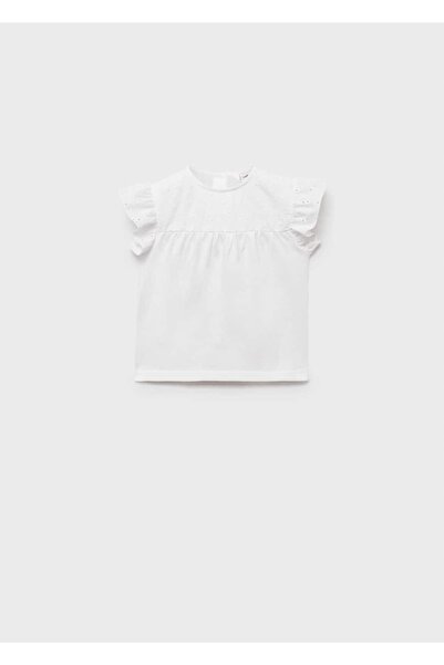 MANGO Baby Μπλουζάκι με λεπτομέρεια τρύπας