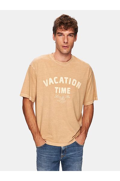 Ltb Μπλουζάκι Loose Beige