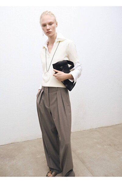 MANGO Woman Yün karışımlı polo yakalı kazak