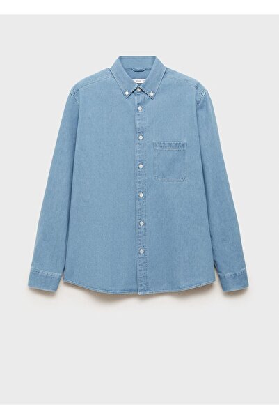 MANGO Man Normal kesim denim gömlek