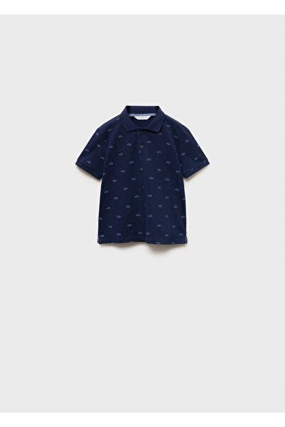 MANGO Baby Gemustertes Poloshirt aus Baumwolle