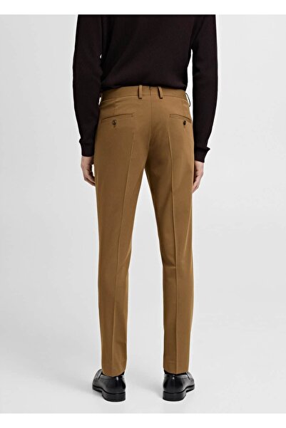 MANGO Man Süper slim fit streç kumaştan kumaş pantolon