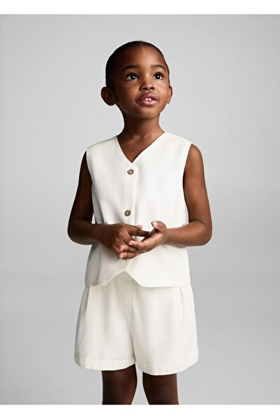 MANGO Baby Pili detaylı şort