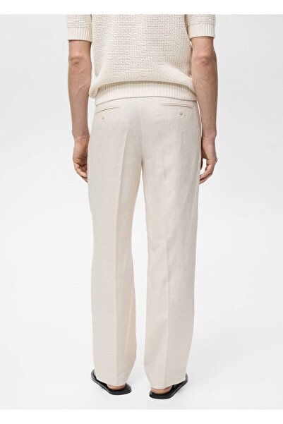 MANGO Man %100 keten pensli pantolon