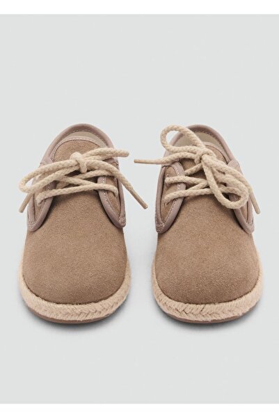 MANGO Baby Bağcıklı deri ayakkabı