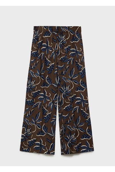 MANGO Woman Oversize Desenli Pantolon