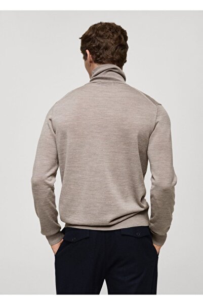 MANGO Man 100% Merino Wool Turtleneck Sweater