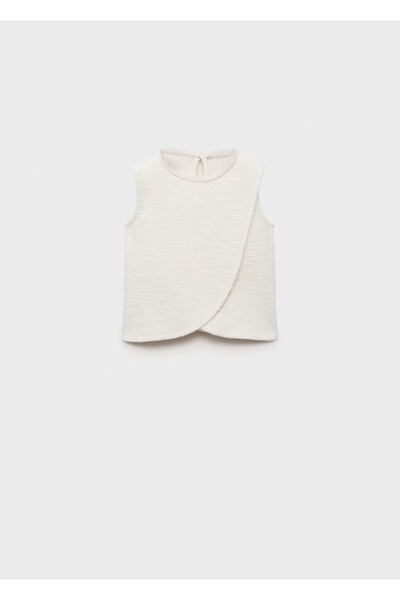 MANGO Baby Tweed açıklıklı tişört