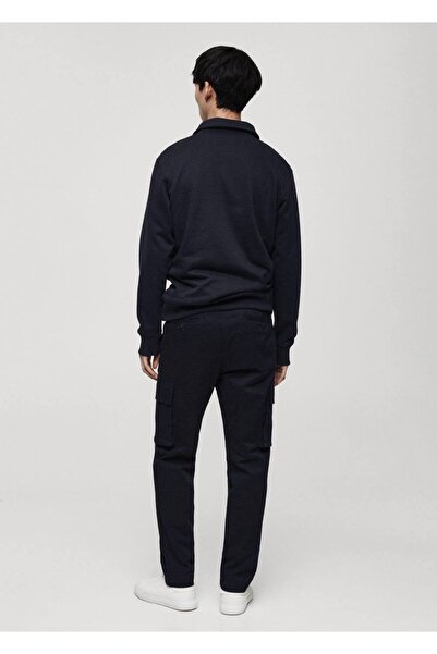 MANGO Man Regular kesim pamuklu kargo pantolon