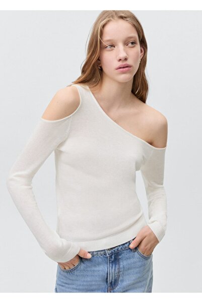 Mango Teen Pulover tricotat asimetric